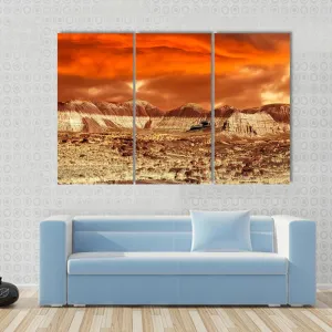 Base On Mars Abstract Canvas Wall Art