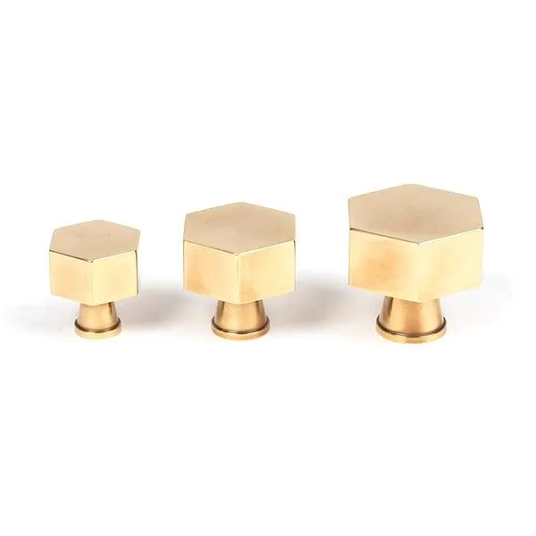 Aged Brass Kahlo Cabinet Knob - 25mm | From The Anvil