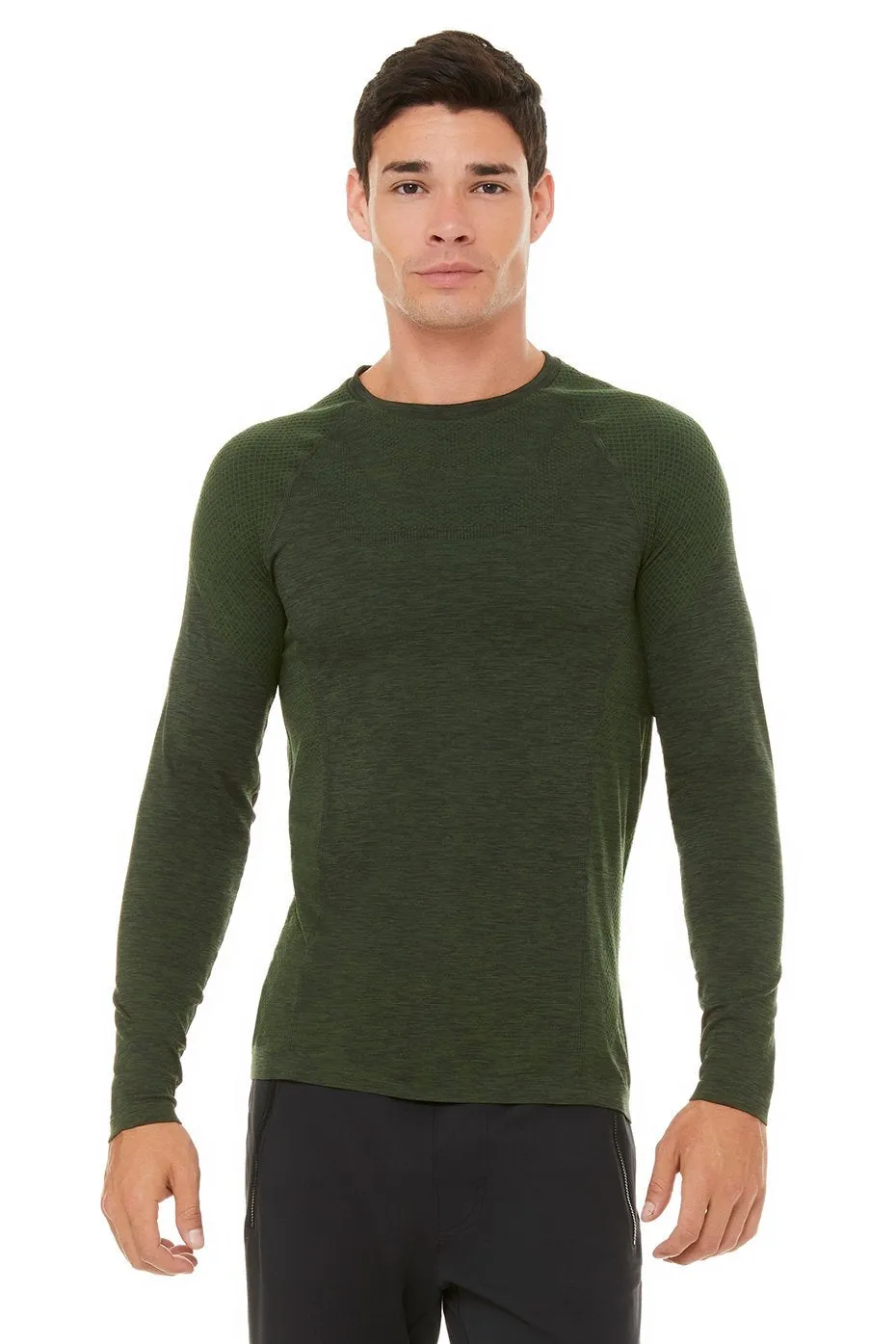 Amplify Seamless Long Sleeve - Hunter Heather