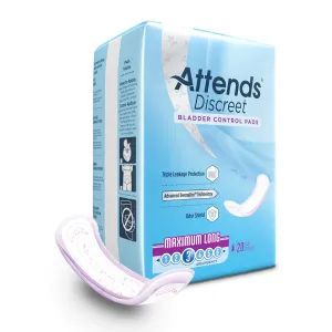 Attends Discreet Women's Maximum Long Pads