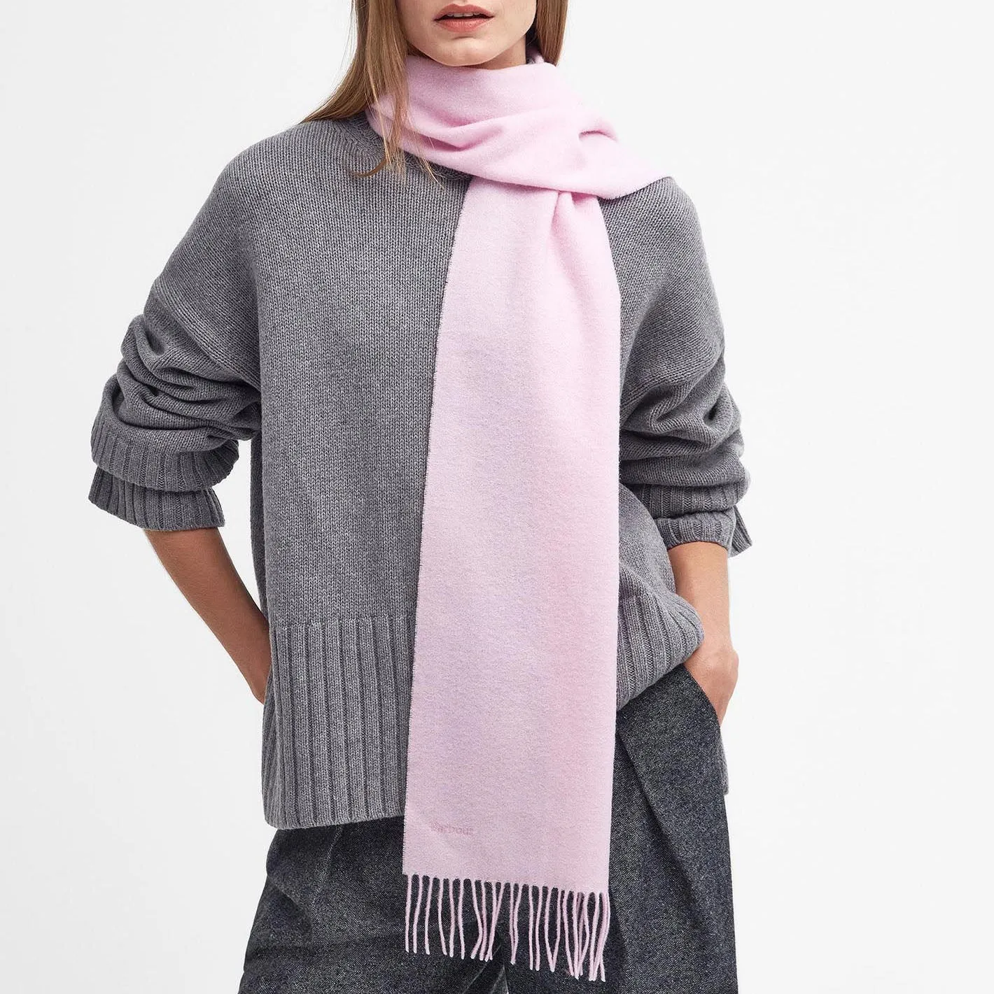 Barbour Lambswool Scarf in Lavender Haze