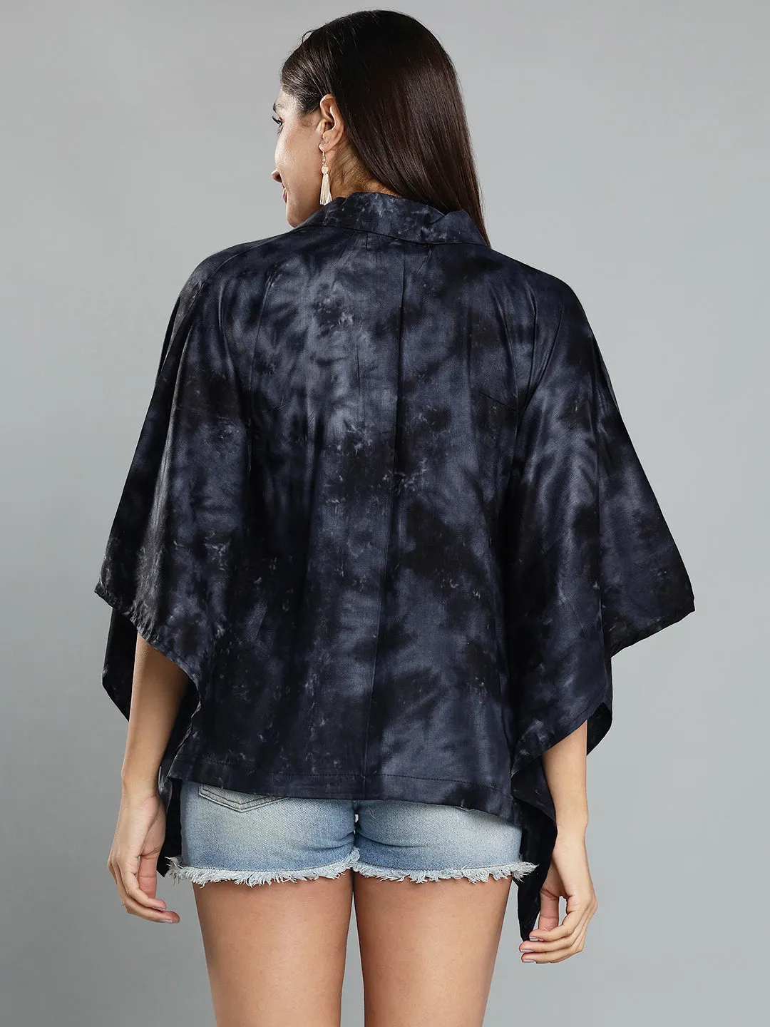 Black Rayon TieDyeTop- Floraflux