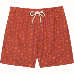 Boys Swim Trunks Boxer Brief Liner (sizes 6-14) | “Desert"