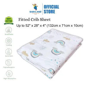 Bumble Bee Baby Cot Mattress Fitted Crib Sheet (52" x 28" x 4")