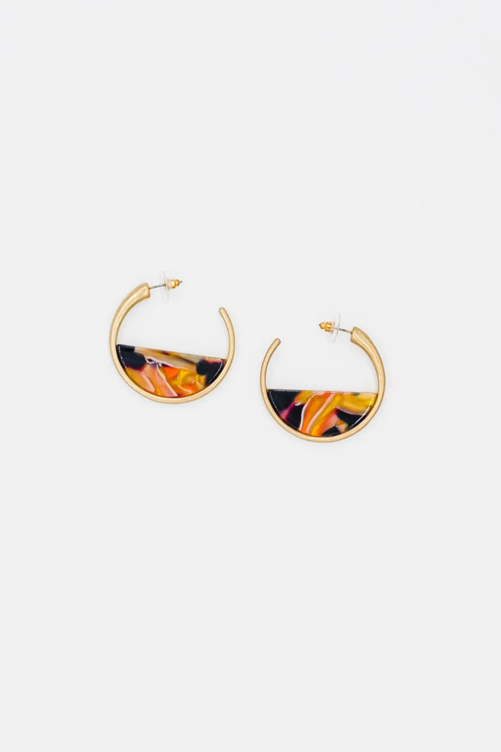 Cora Acrylic Hoops