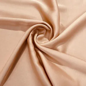 Coral Pink Solid Bemberg Silk Fabric