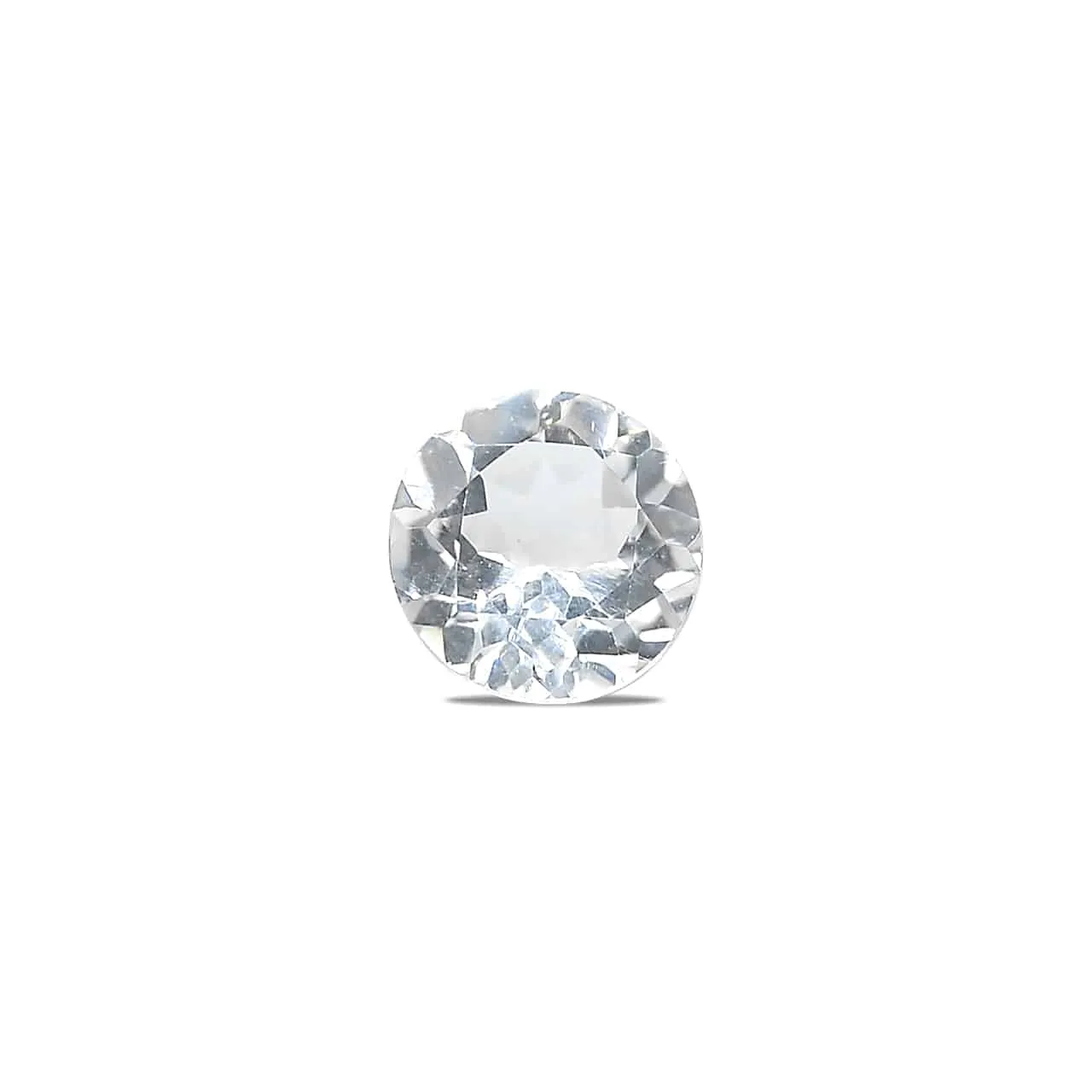 Danburite brilliant diamond cut 9mm Round