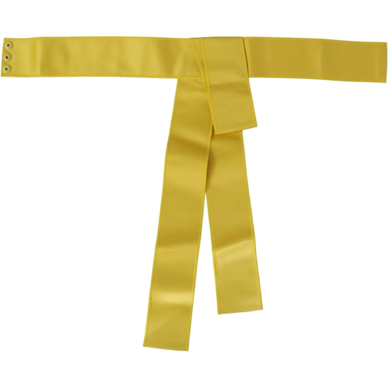 Dolce & Gabbana Chic Silk Yellow Women's Elegant Belt