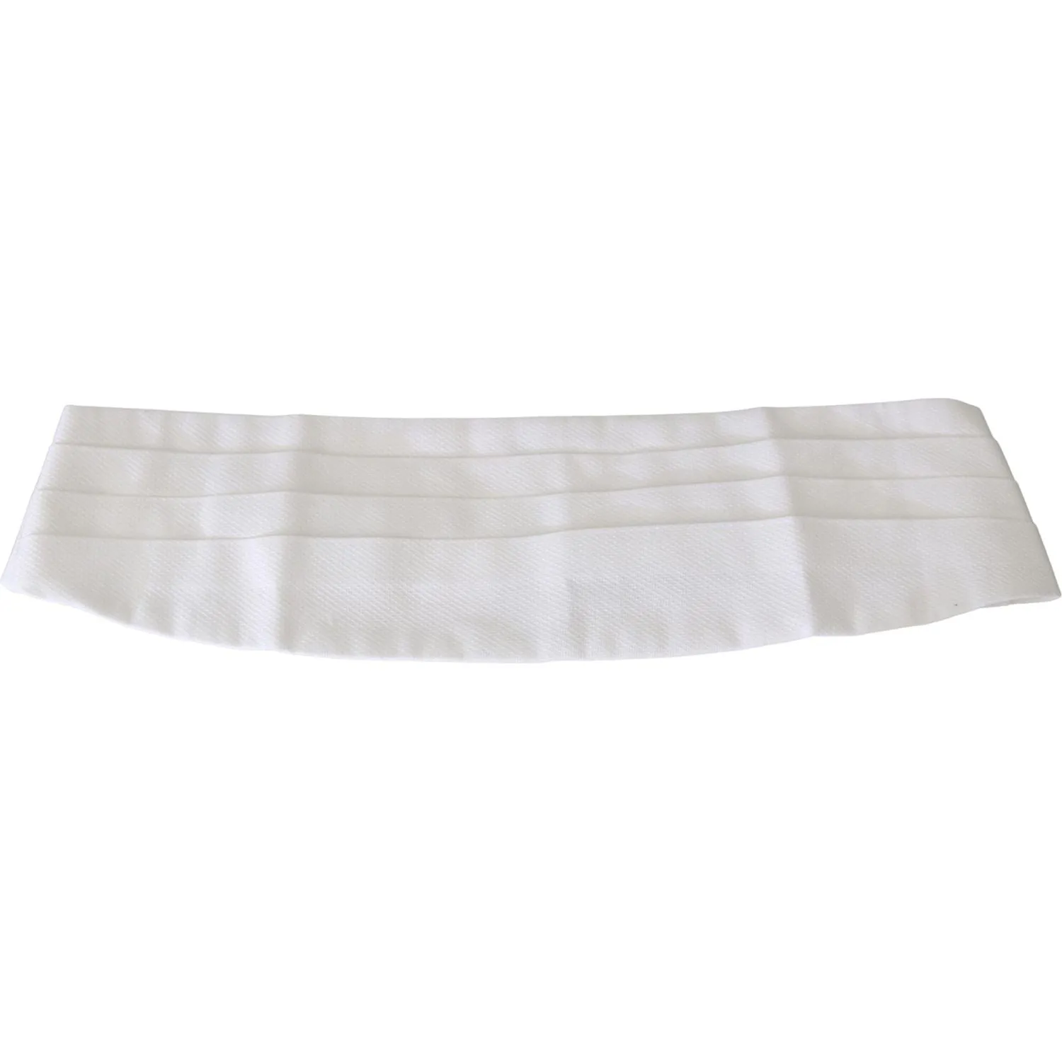 Dolce & Gabbana Elegant Silk White Cummerbund