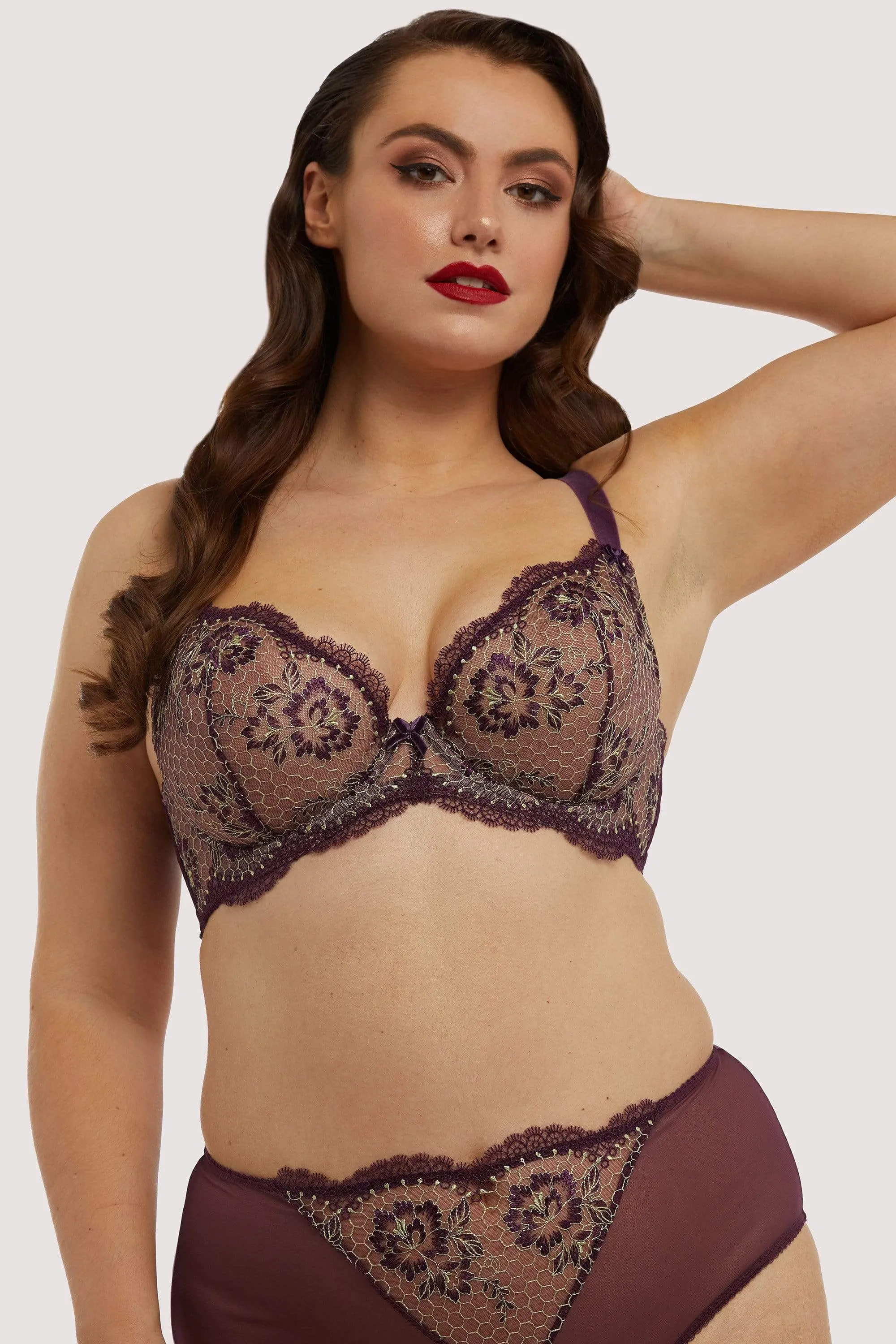 Evelina Aubergine Curve Bra