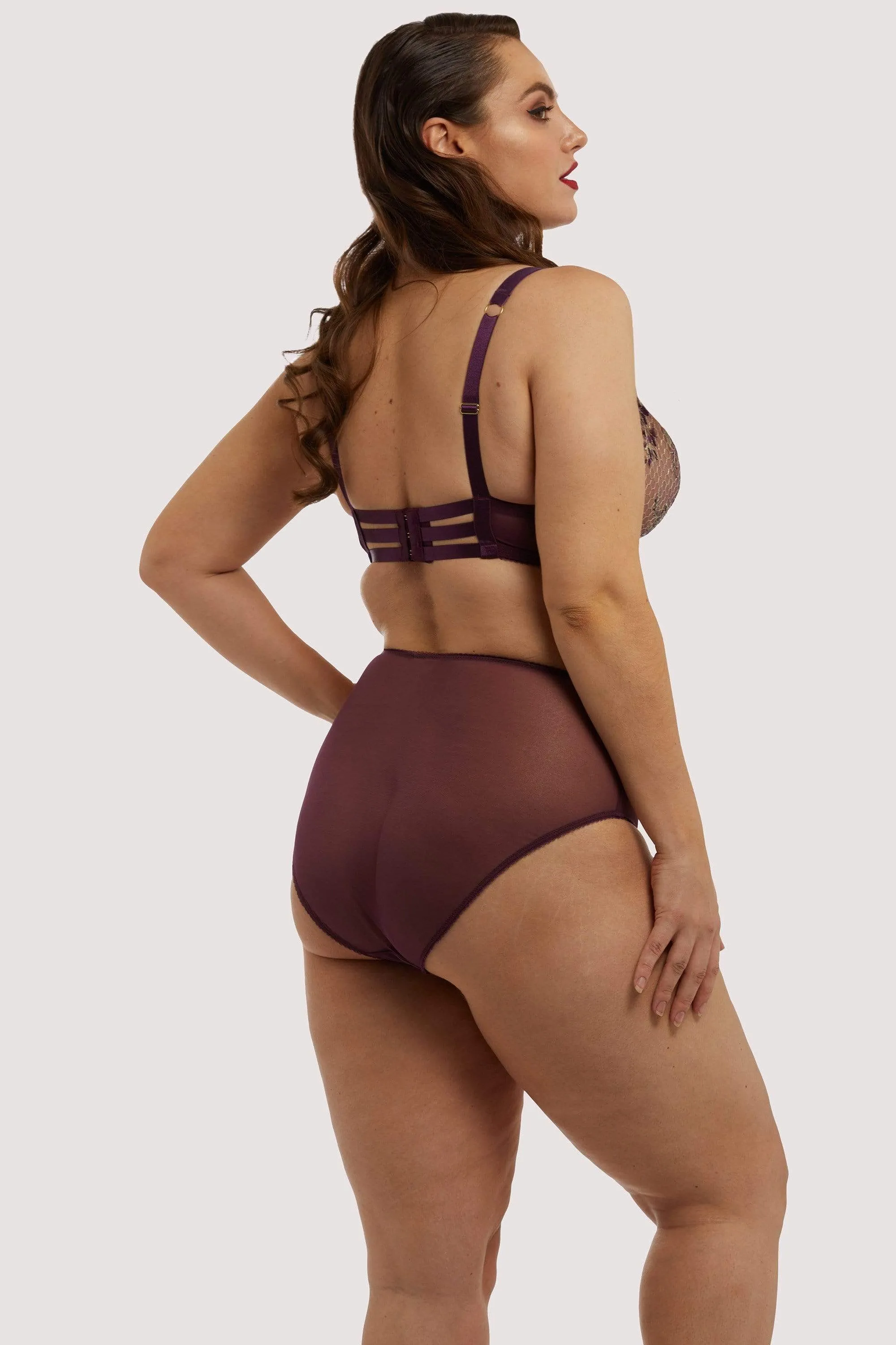 Evelina Aubergine Curve Bra