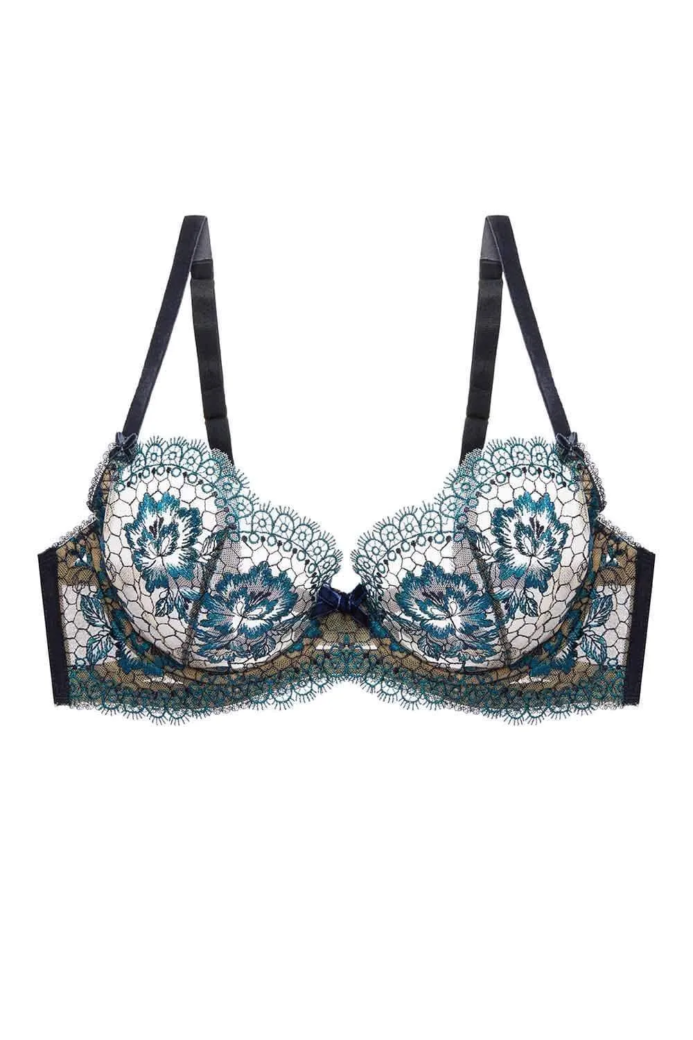 Evelina Navy Bra