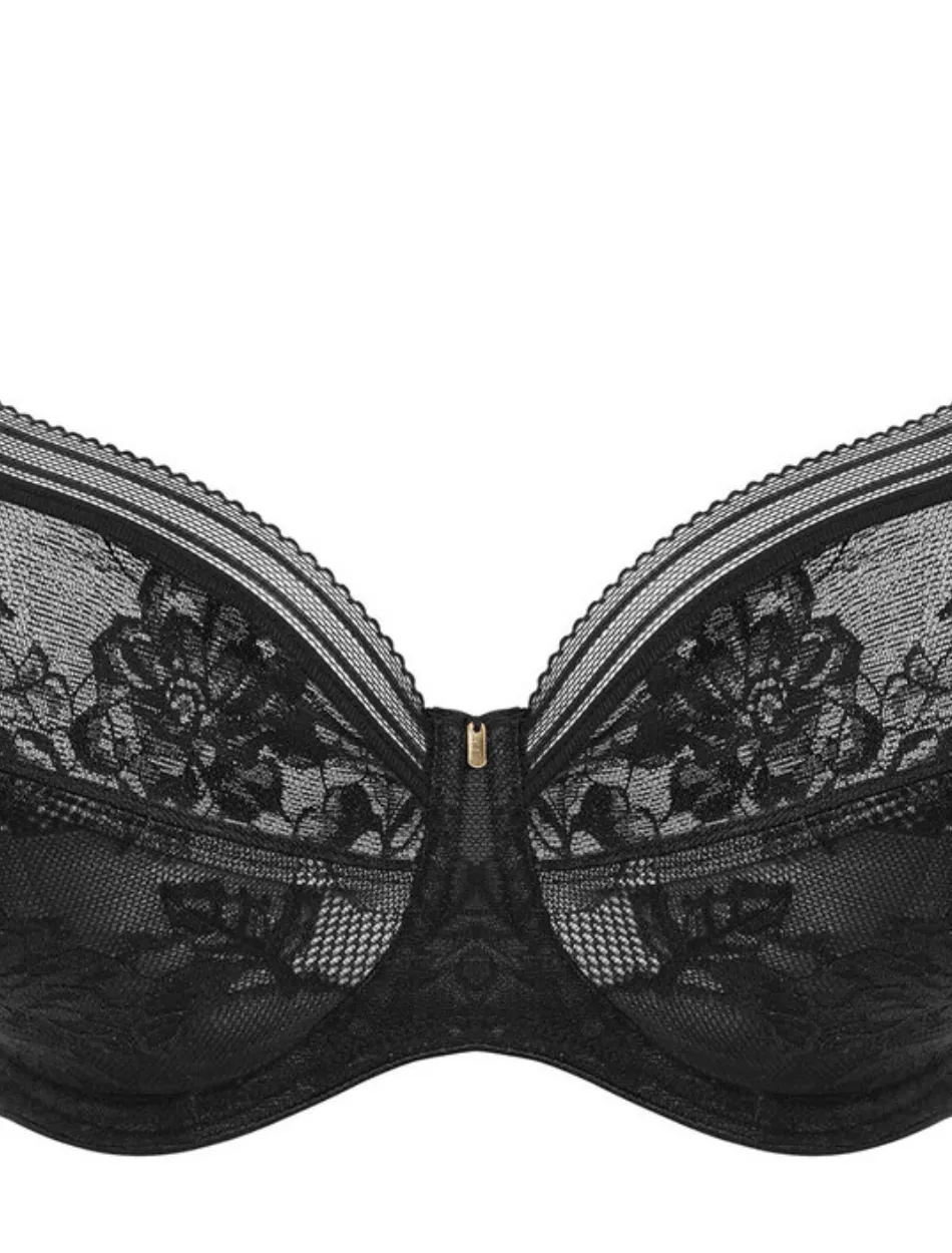 Fantasie Fusion Lace Underwire Full Cup Bra With Side Support, Black | Popular Black Bra | Fusion Lace Bra In Black