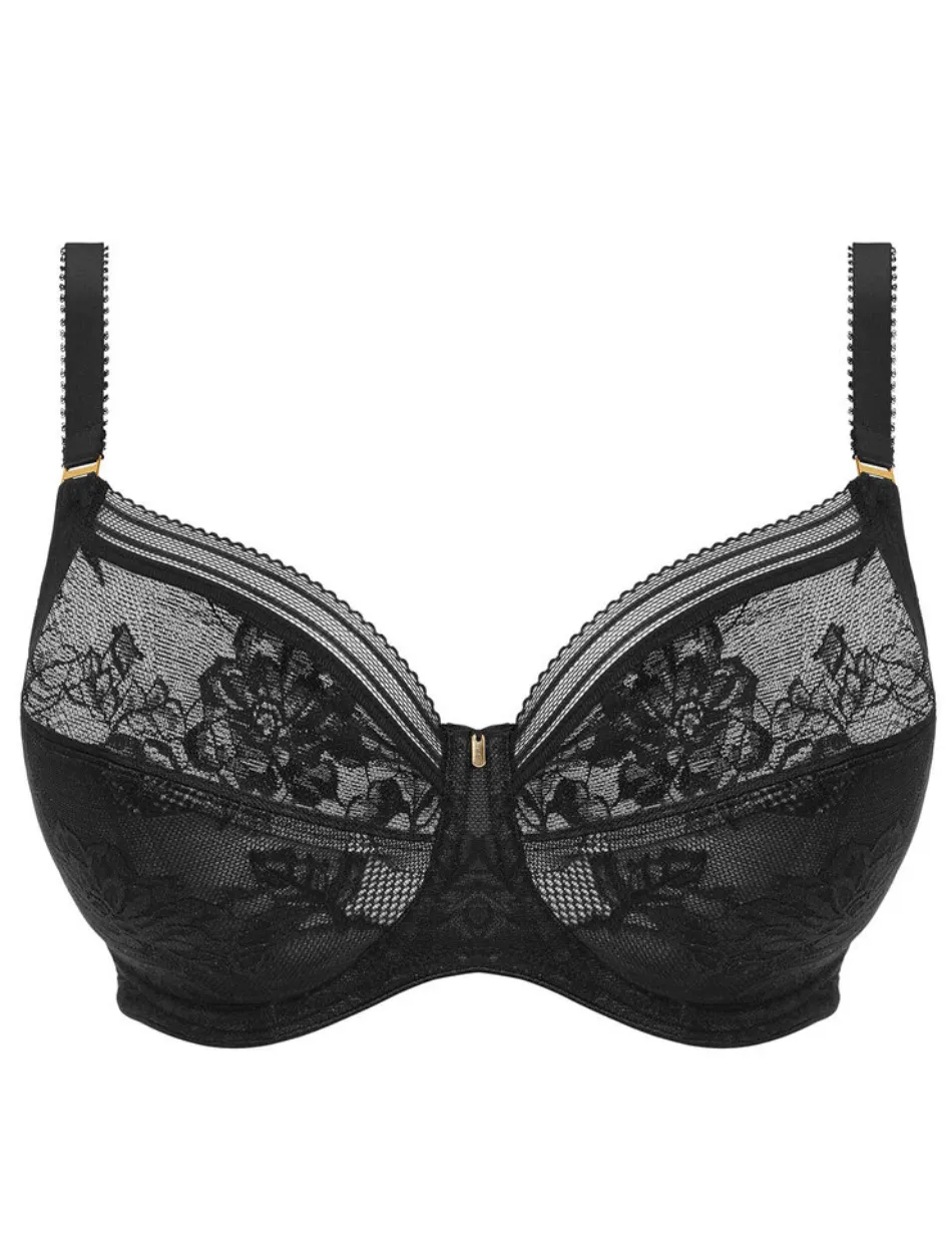 Fantasie Fusion Lace Underwire Full Cup Bra With Side Support, Black | Popular Black Bra | Fusion Lace Bra In Black