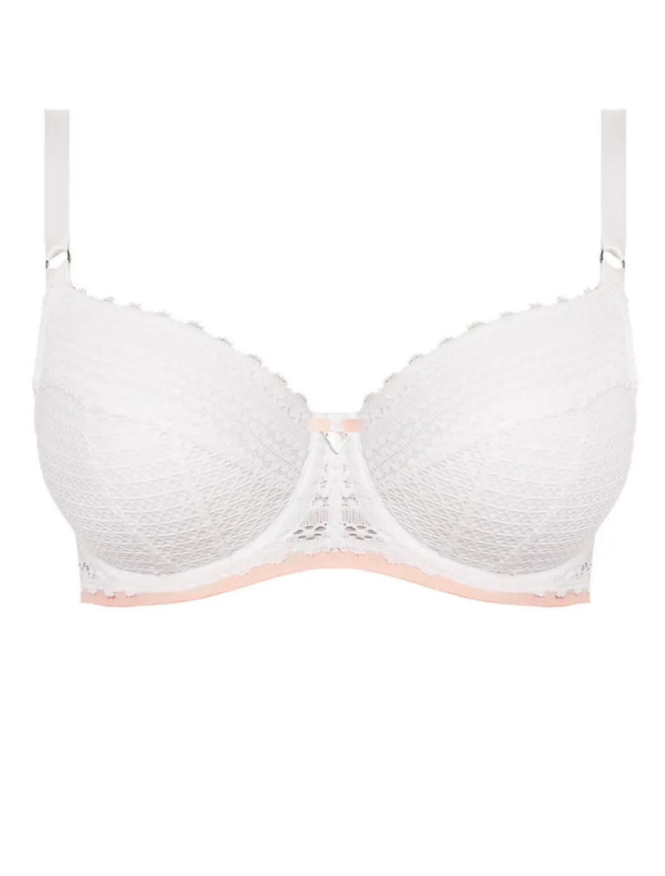 Freya Daisy Lace Padded Half Cup Bra, White