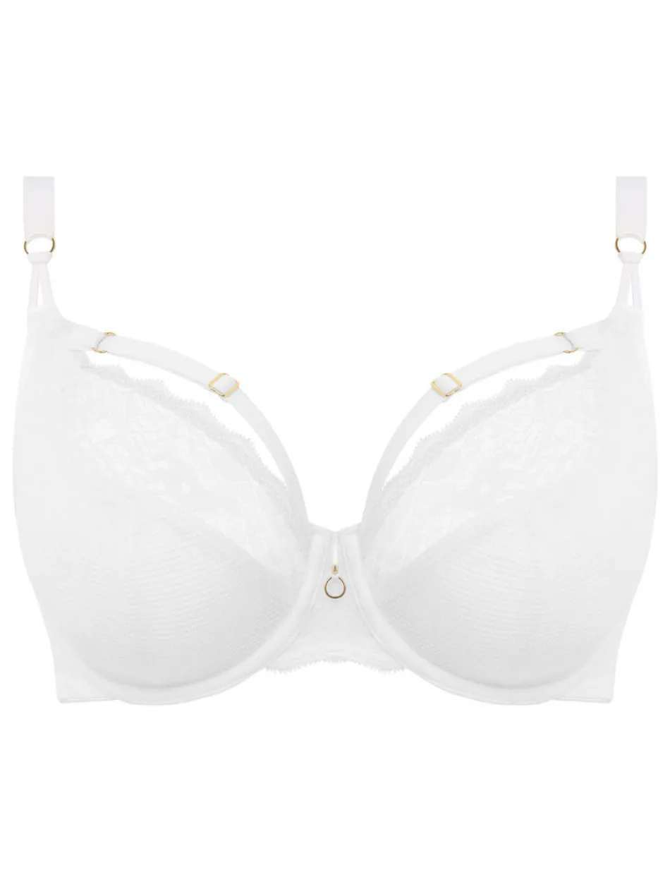 Freya Temptress Underwire Plunge Bra in White