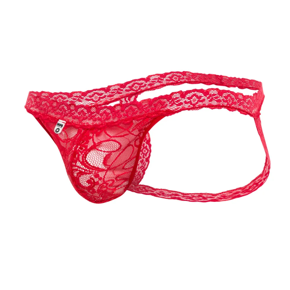 Lace Jockstrap Red L/Xl