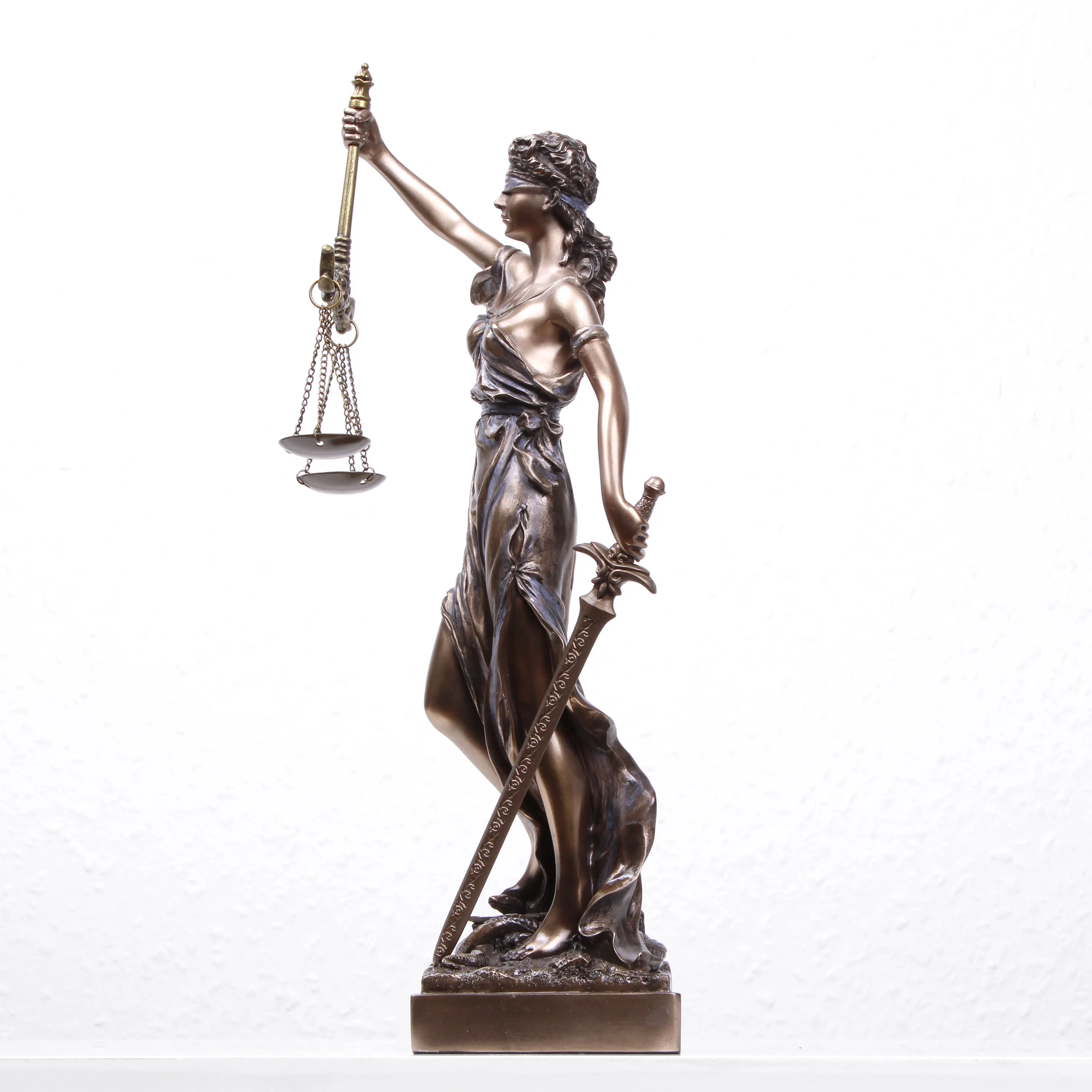 Lady Justice Statue of Justitia (Cold Cast Bronze Sculpture)