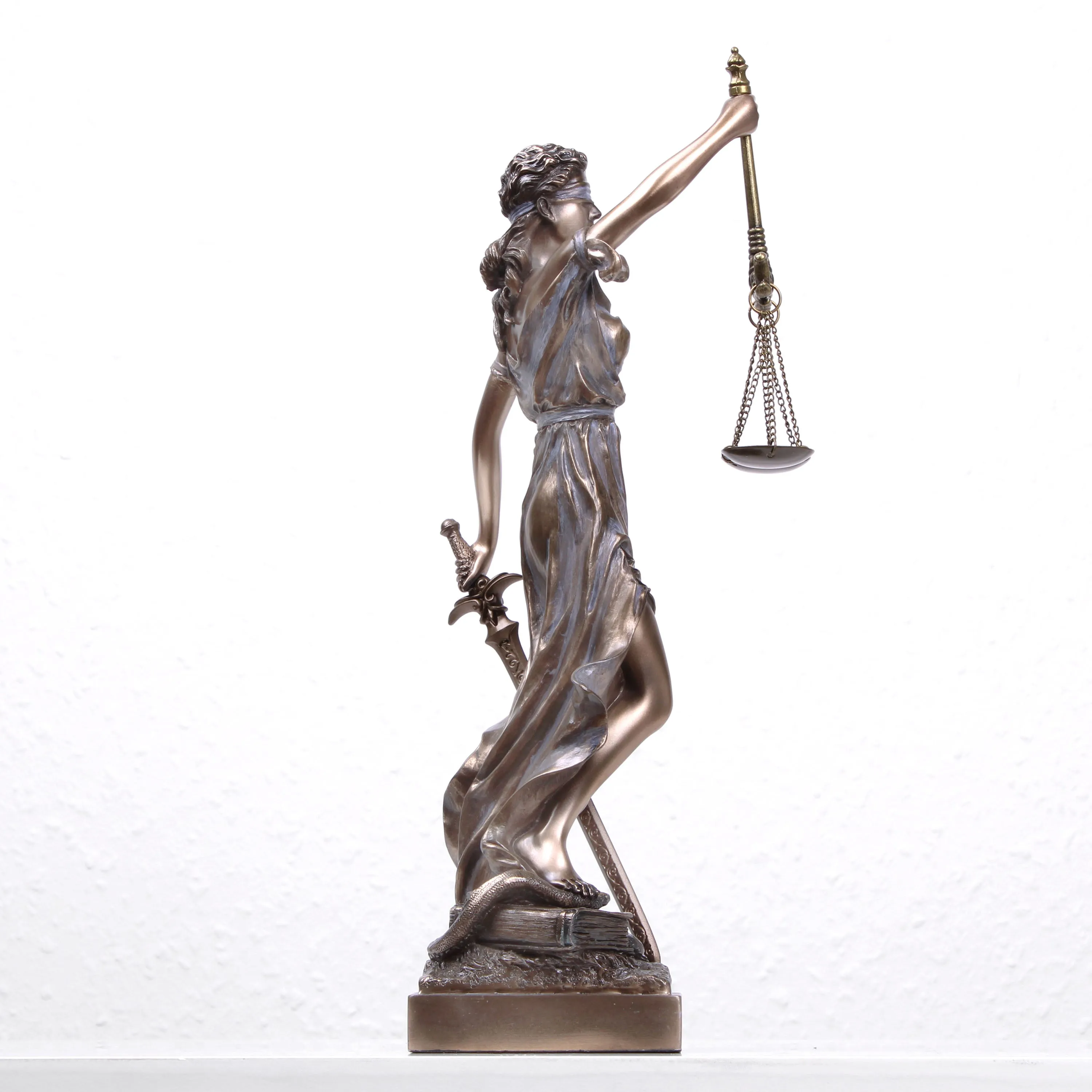 Lady Justice Statue of Justitia (Cold Cast Bronze Sculpture)