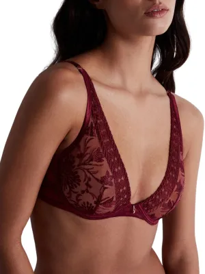 Magnetic Spell Triangle Bra - Crimson Red