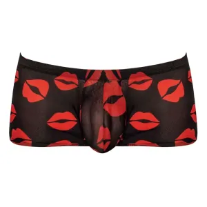 Male Power Kiss Me Mini Short Sheer Lips