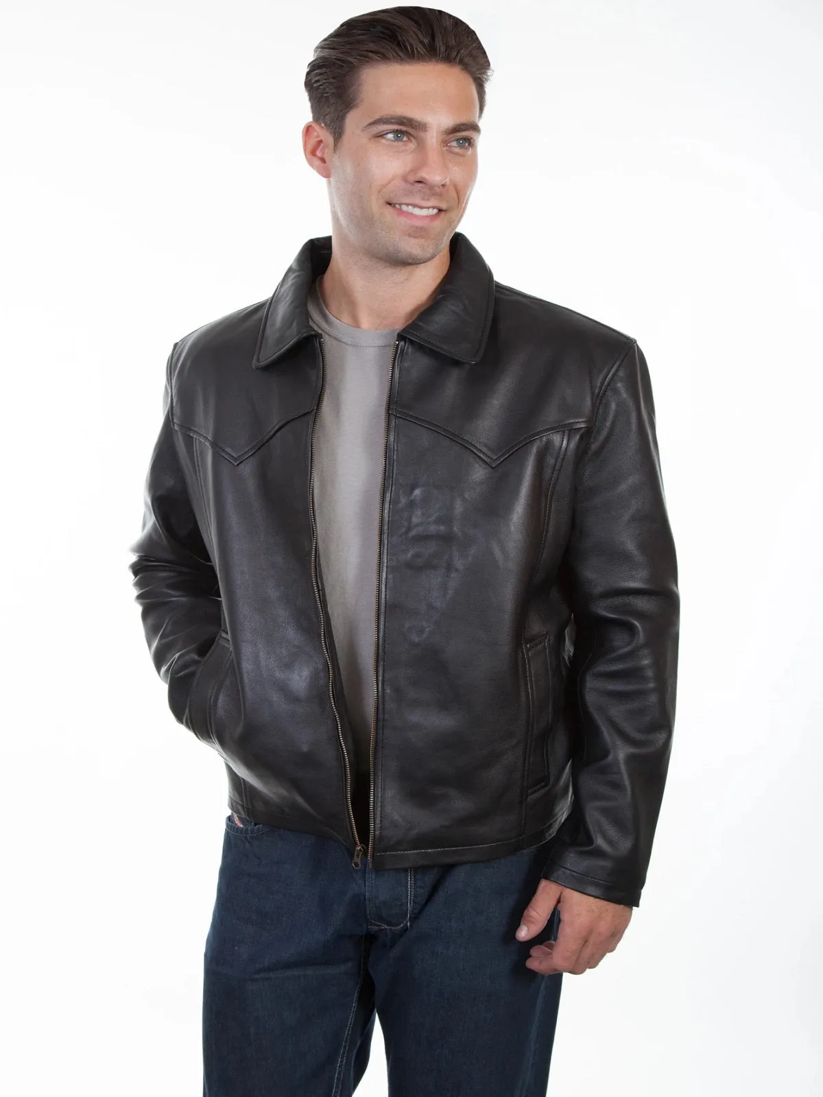 Men Black Western Jacket