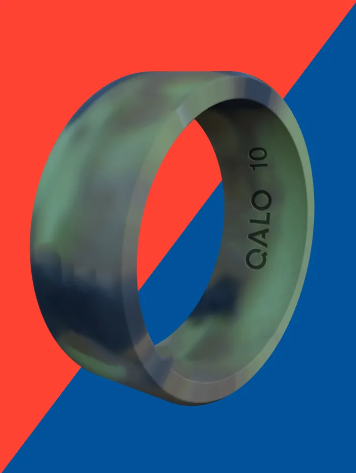 Men's Camo Basic Silicone Ring