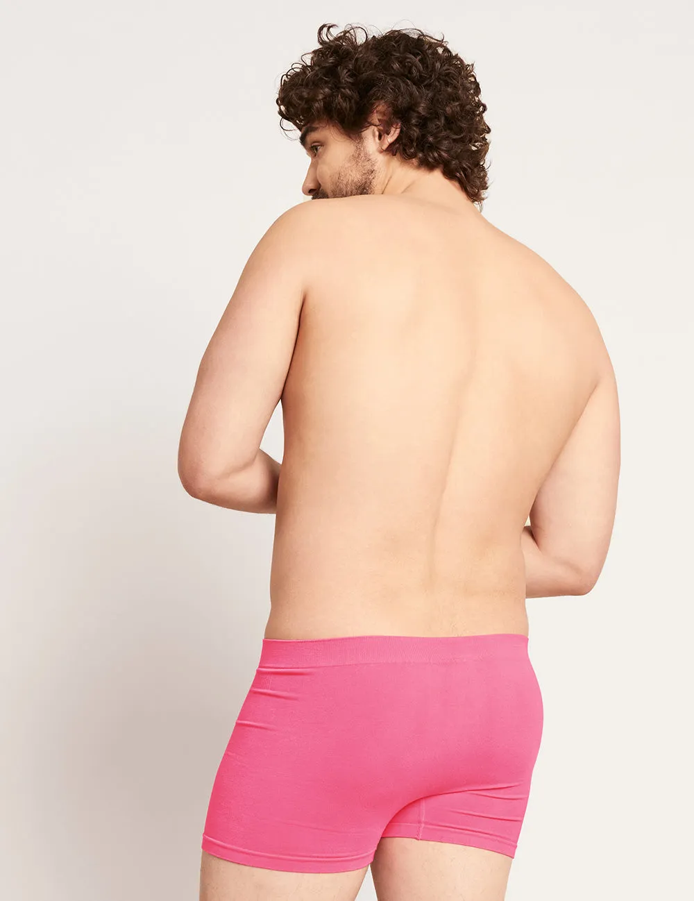 Men's Seamfree Boxer Briefs - BCAM Pink