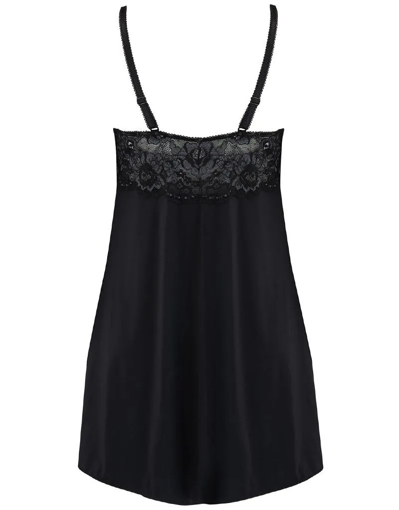 Pour Moi Opulence Chemise, Slate Black