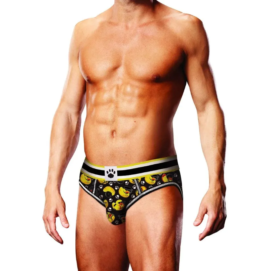 Prowler Rubber Ducks Open Brief - Small (Black/Yellow)