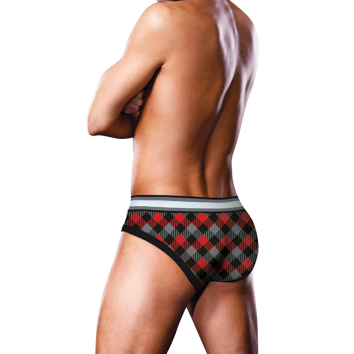 Prowler Tartan 1 Brief Black Red