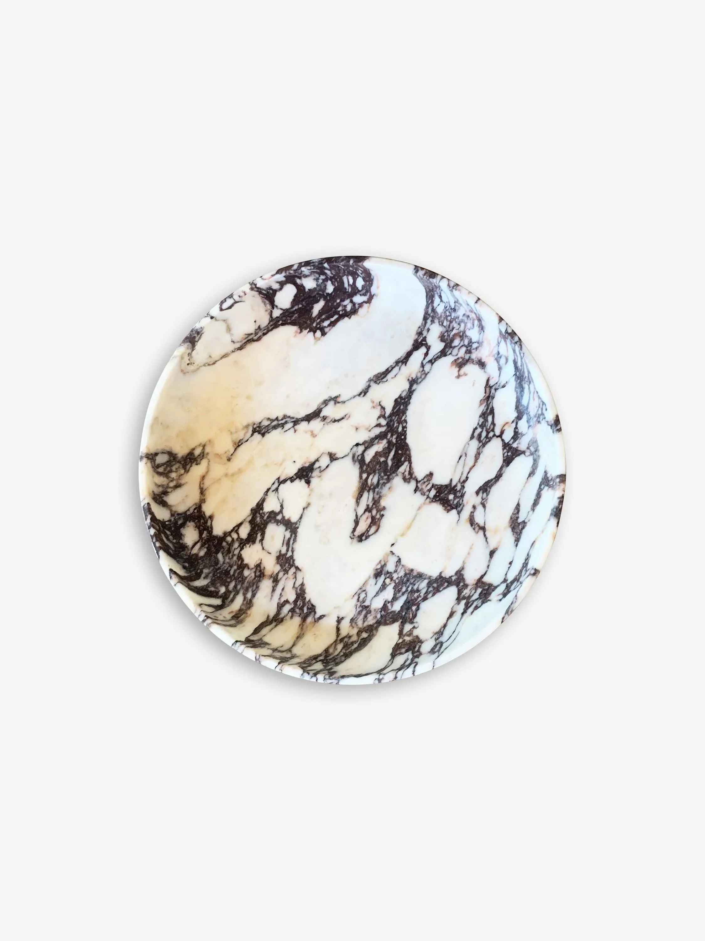 Serve Box Round in Marble Calacatta Viola by Michael Verheyden