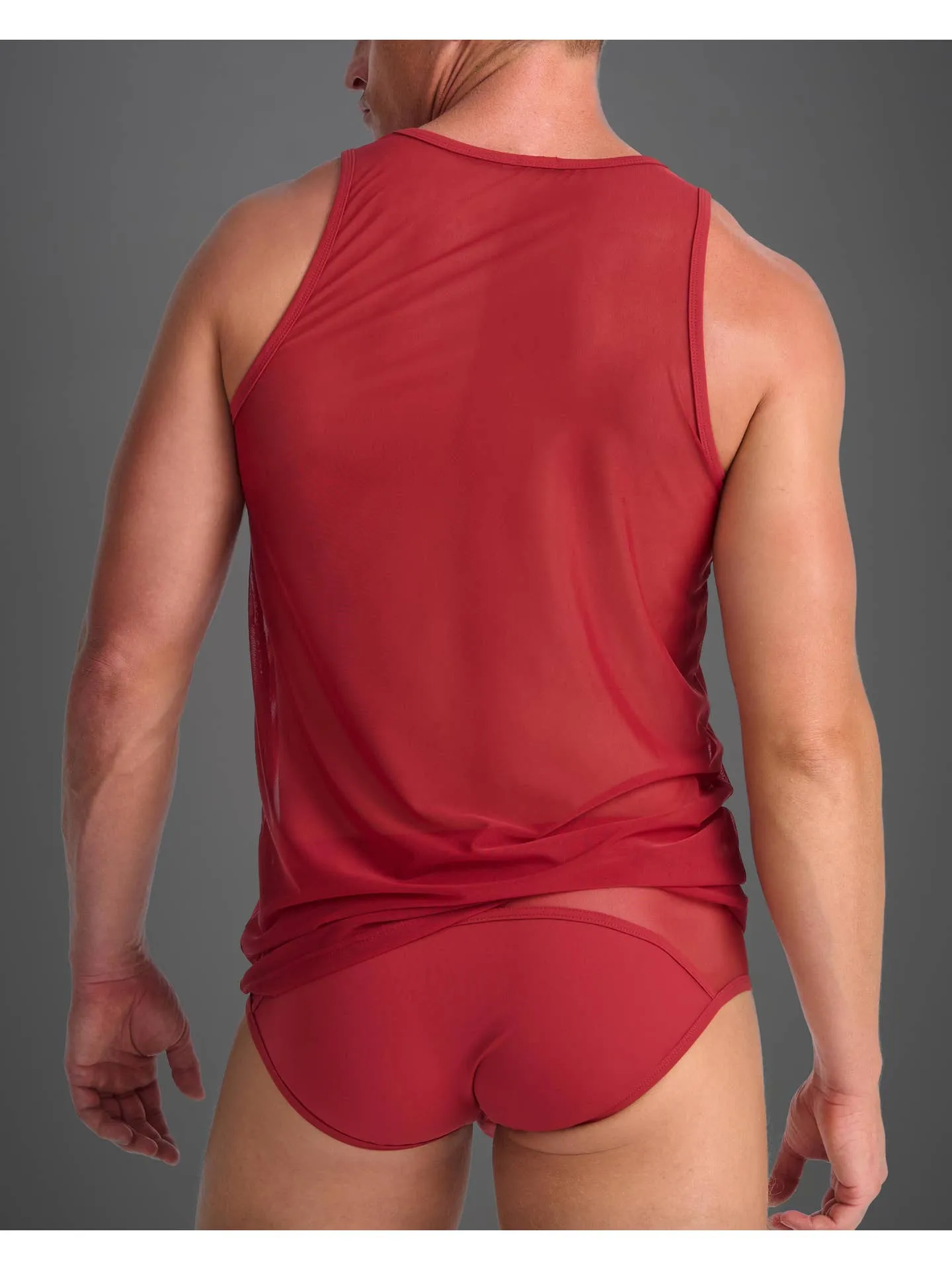 TEAMM8 Score Sheer Tank - Jester Red