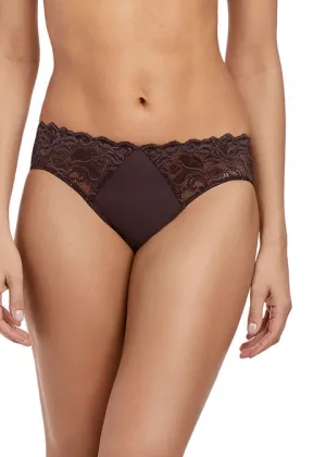 Wacoal Eglantine Hazelnut Lace Trim Panty for Ultimate Comfort and Style