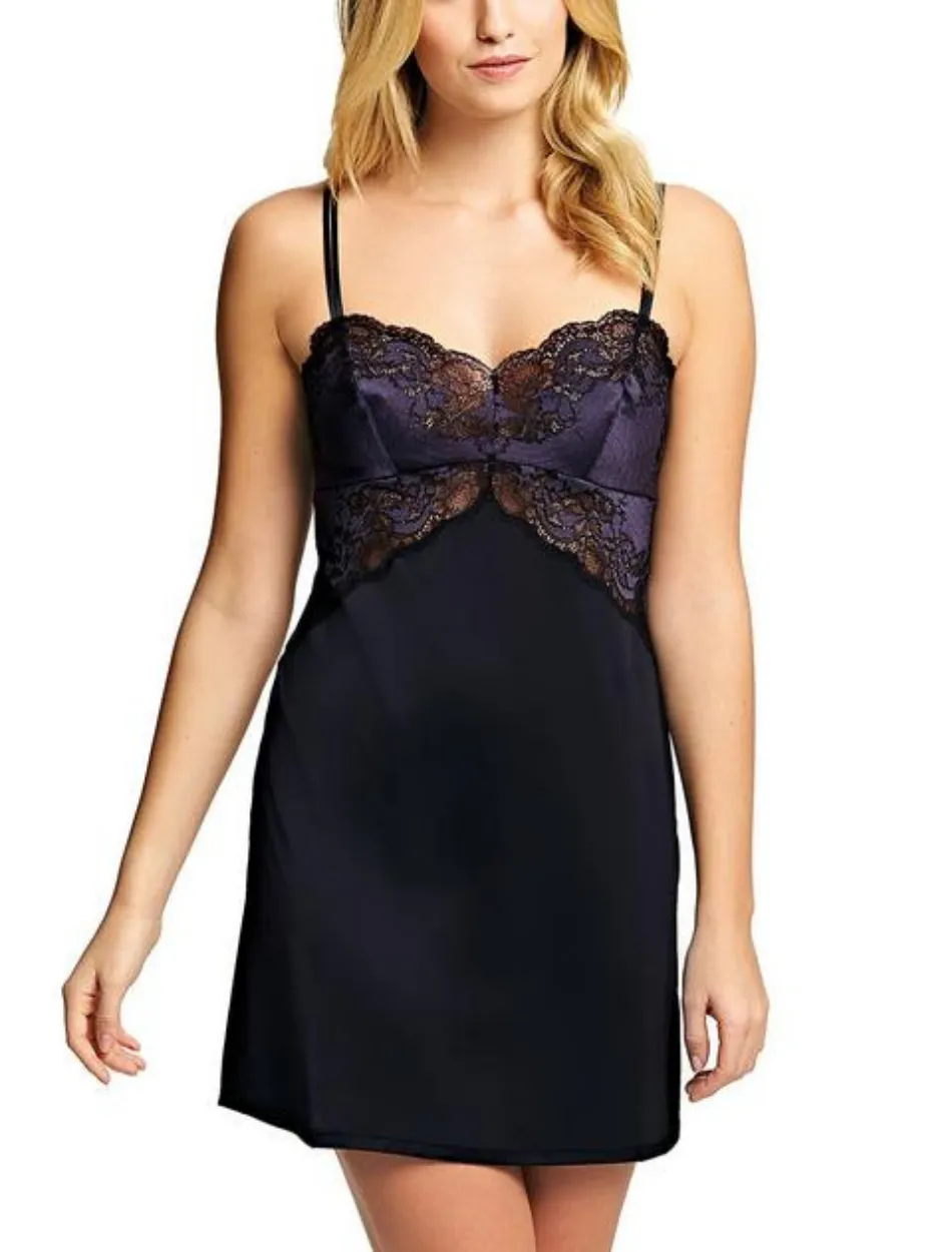 Wacoal Lace Affair Chemise, Black Graphite