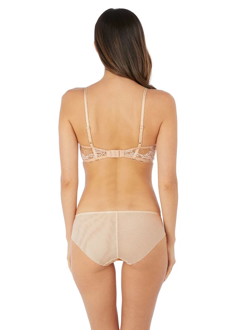 Wacoal Lace Perfection Plunge Push Up Bra, Cafe Creme